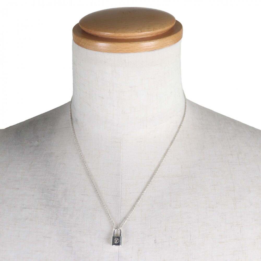 LOUIS VUITTON Silver Lockit Necklace - Picture 2 of 6